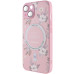 Накладка Secret Garden with Magnetic для iPhone 14 (6.1`)- рожевий Накладка Secret Garden with Magnetic для iPhone 14 (6.1`)- рожевий