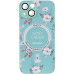 Накладка Secret Garden with Magnetic для iPhone 15 (6.1``)- м`ятний