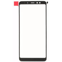 Скло дисплея з OCA-плівкою для Samsung A8 Plus / A730 Black