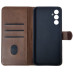 Чохол-книжка Leather Folio New для Samsung A13 5G / A04s (магнітна застібка)- коричневий