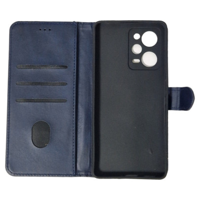 Чохол-книжка Leather Folio New для Xiaomi Redmi Note 12 Pro 5G / Poco X5 Pro 5G (магнітна застібка)- синій