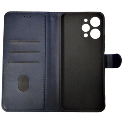 Чохол-книжка Leather Folio New для Xiaomi Redmi 12 (магнітна застібка)- синій