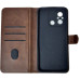 Чохол-книжка Leather Folio New для Xiaomi Redmi 12C (магнітна застібка)- коричневий