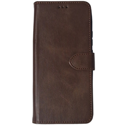 Чохол-книжка Leather Folio New для Xiaomi Redmi Note 10 Pro 4G (магнітна застібка)- коричневий Чохол-книжка Leather Folio New для Xiaomi Redmi Note 10 Pro 4G (магнітна застібка)- коричневий