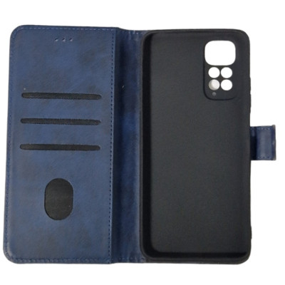 Чохол-книжка Leather Folio New для Xiaomi Redmi Note 11 Pro 4G / 5G / Redmi Note 12 Pro 4G / Note 11E Pro (магнітна застібка)- синій