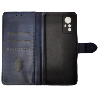 Чохол-книжка Leather Folio New для Xiaomi Redmi Note 12s (магнітна застібка)- синій