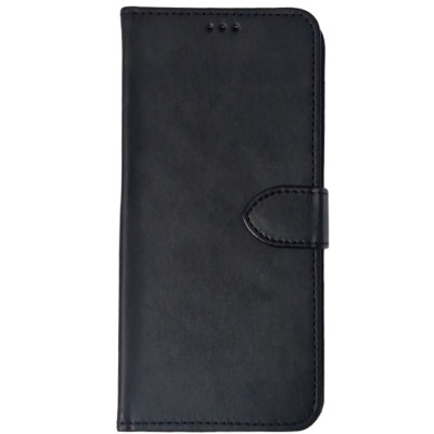 Чохол-книжка Leather Folio New для Xiaomi Redmi Note 12T Pro (магнітна застібка)- чорний Чохол-книжка Leather Folio New для Xiaomi Redmi Note 12T Pro (магнітна застібка)- чорний