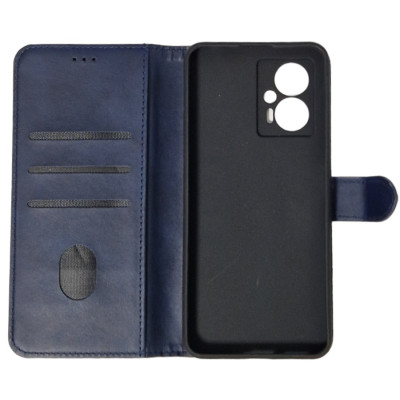 Чохол-книжка Leather Folio New для Xiaomi Redmi Note 12T Pro (магнітна застібка)- синій