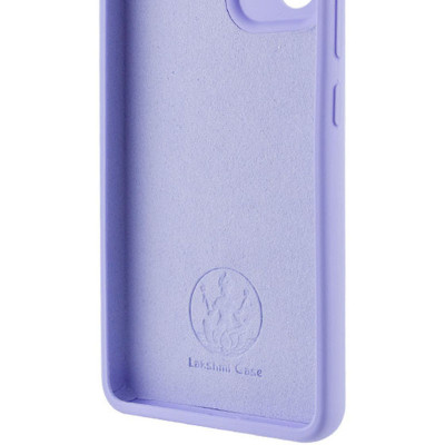 Накладка (з мікрофіброю) Silicone Cover Lakshmi (AAA) для Samsung S21 FE- бузковий