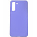 Накладка (з мікрофіброю) Silicone Cover Lakshmi (AAA) для Samsung S21 FE- бузковий
