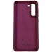 Накладка (з мікрофіброю) Silicone Cover Lakshmi (AAA) для Samsung S21 FE- сливовий