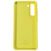 Накладка (з мікрофіброю) Silicone Cover Lakshmi (AAA) для Samsung S21 FE- жовтий