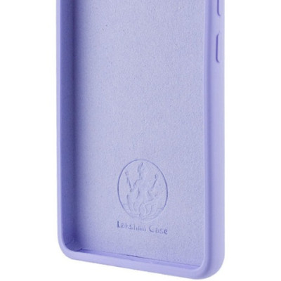 Накладка (з мікрофіброю) Silicone Cover Lakshmi Full Camera (AAA) для Motorola Edge 40- бузковий