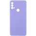 Накладка (з мікрофіброю) Silicone Cover Lakshmi Full Camera (AAA) для Moto E40 / Moto E30 / Moto E20- бузковий