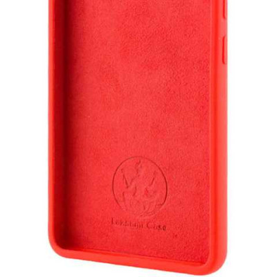 Накладка (з мікрофіброю) Silicone Cover Lakshmi Full Camera (AAA) для Motorola Moto E40 / Moto E30 / Moto E20- червоний
