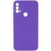 Накладка (з мікрофіброю) Silicone Cover Lakshmi Full Camera (AAA) для Motorola Moto E40 / Moto E30 / Moto E20- аметист