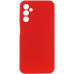 Накладка (з мікрофіброю) Silicone Cover Lakshmi Full Camera (AAA) для Samsung A14 4G/5G- червоний