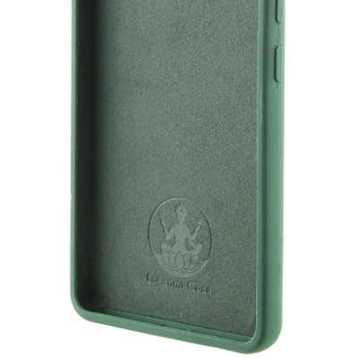 Накладка (з мікрофіброю) Silicone Cover Lakshmi Full Camera (AAA) для Samsung S20 FE- зелений