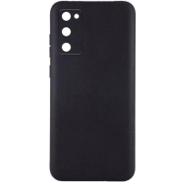 Накладка (з мікрофіброю) Silicone Cover Lakshmi Full Camera (AAA) для Samsung S20 FE- чорний