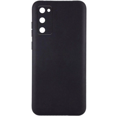 Накладка (з мікрофіброю) Silicone Cover Lakshmi Full Camera (AAA) для Samsung S20 FE- чорний