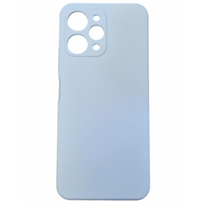 Накладка (з мікрофіброю) Silicone Cover Lakshmi Full Camera (AAA) для Xiaomi Redmi 12 / Poco M6 Pro 5G- солодкий синій