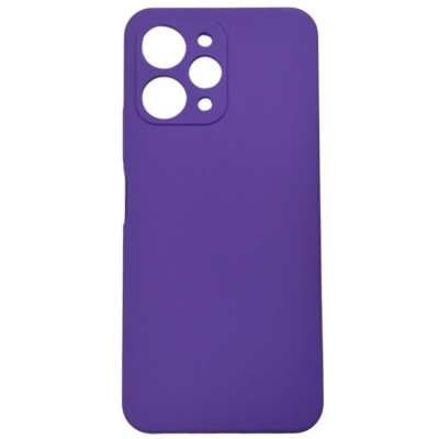 Накладка (з мікрофіброю) Silicone Cover Lakshmi Full Camera (AAA) для Xiaomi Redmi 12 / Poco M6 Pro 5G- аметист