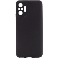 Накладка (з мікрофіброю) Silicone Cover Lakshmi Full Camera (AAA) для Xiaomi Redmi Note 10 Pro / 10 Pro Max- чорний
