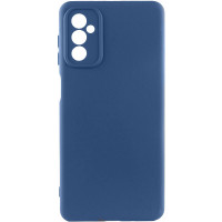 Накладка (з мікрофіброю) Silicone Cover Lakshmi Full Camera для Samsung M34 5G- синій