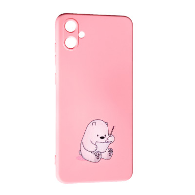 Накладка (з мікрофіброю) Case Art для Samsung A05 / A055- Bear Накладка (з мікрофіброю) Case Art для Samsung A05 / A055- Bear