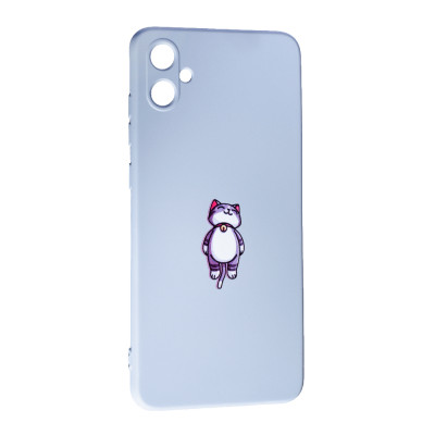Накладка (з мікрофіброю) Case Art для Samsung A05 / A055- Cat Накладка (з мікрофіброю) Case Art для Samsung A05 / A055- Cat
