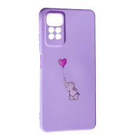 Накладка (з мікрофіброю) Case Art для Xiaomi Redmi Note 11 4G / Note 11S- Elephant