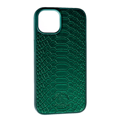 Накладка Santa Barbara Snake для iPhone 14- темно-зелений Накладка Santa Barbara Snake для iPhone 14- темно-зелений