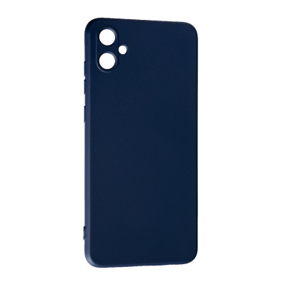 Накладка (з мікрофіброю) Silk SMTT для Samsung A05 / A055 (тех.упак.)- темно-синій