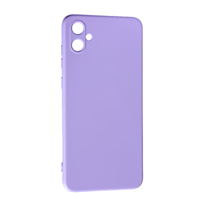 Накладка (з мікрофіброю) Silk SMTT для Samsung A05 / A055 (тех.упак.)- бузковий