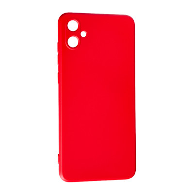 Накладка (з мікрофіброю) Silk SMTT для Samsung A05 / A055 (тех.упак.)- червоний