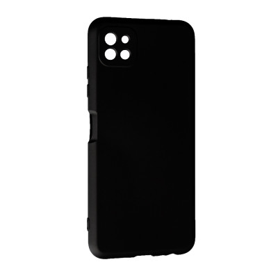 Накладка (з мікрофіброю) Silk SMTT для Samsung A22 / M22 / M32 (тех.упак.)- чорний