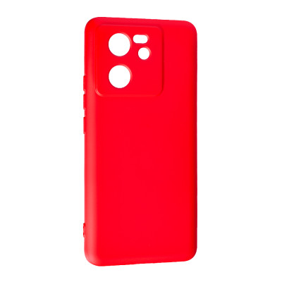 Накладка (з мікрофіброю) Silk SMTT для Xiaomi 13T / 13T Pro (тех.упак.)- червоний