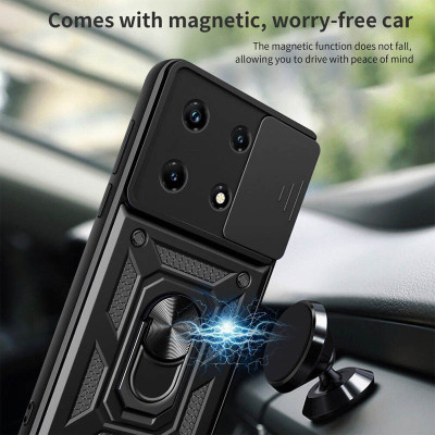 Протиударний чохол Camshield Serge Ring для Xiaomi 13 Pro- чорний Протиударний чохол Camshield Serge Ring для Xiaomi 13 Pro- чорний