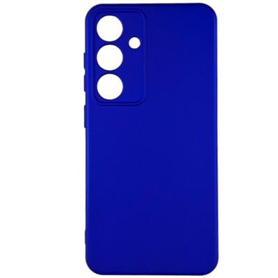 Накладка (з мікрофіброю) Silicone Cover Lakshmi Full Camera для Samsung A14 4G/5G- ультра-синій