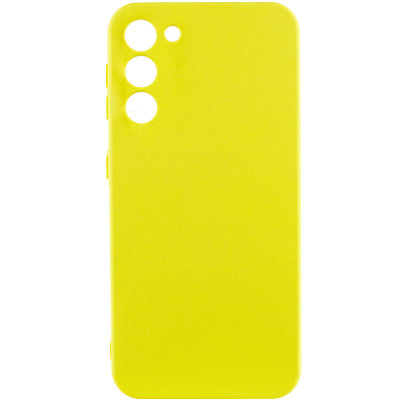 Накладка (з мікрофіброю) Silicone Cover Lakshmi Full Camera для Samsung S24 / Samsung S25- жовтий