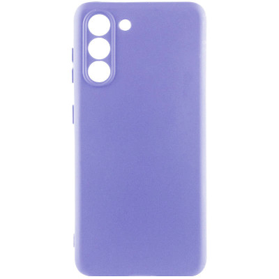 Накладка (з мікрофіброю) Silicone Cover Lakshmi Full Camera для Samsung S24 / Samsung S25- бузковий