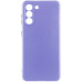 Накладка (з мікрофіброю) Silicone Cover Lakshmi Full Camera для Samsung S24 / Samsung S25- бузковий