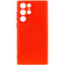 Накладка (з мікрофіброю) Silicone Cover Lakshmi Full Camera для Samsung S24 Ultra- червоний