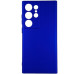 Накладка (з мікрофіброю) Silicone Cover Lakshmi Full Camera для Samsung S24 Ultra- ультра-синій