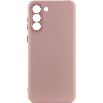 Накладка (з мікрофіброю) Silicone Cover Lakshmi Full Camera для Samsung S24 Plus/ Samsung S25 Plus- рожевий пісок