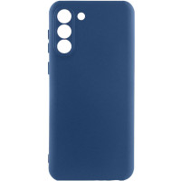 Накладка (з мікрофіброю) Silicone Cover Lakshmi Full Camera для Samsung S24 Plus/ Samsung S25 Plus- темно-синій