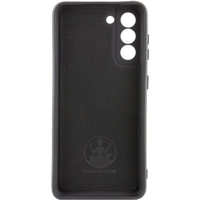 Накладка (з мікрофіброю) Silicone Cover Lakshmi Full Camera для Samsung S24 Plus/ Samsung S25 Plus- чорний