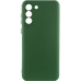 Накладка (з мікрофіброю) Silicone Cover Lakshmi Full Camera для Samsung S24 Plus/ Samsung S25 Plus- темно-зелений