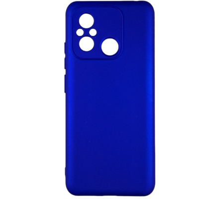 Накладка (з мікрофіброю) Silicone Cover Lakshmi Full Camera для Xiaomi Redmi 12C / Poco C55- ультра-синій