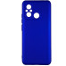 Накладка (з мікрофіброю) Silicone Cover Lakshmi Full Camera для Xiaomi Redmi 12C / Poco C55- ультра-синій